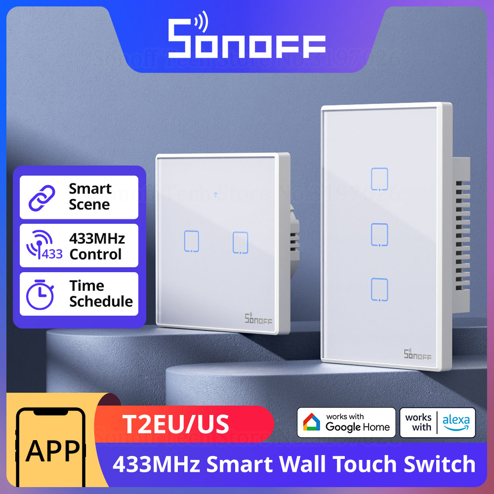Sonoff Mini R4 - SONOFF T2 EU/US Wall Smart Switch
