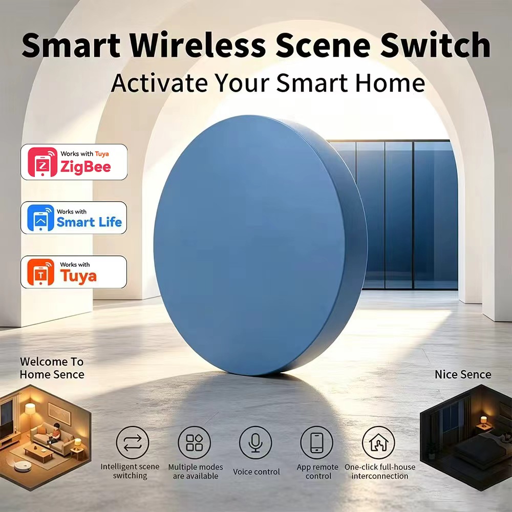 Home Assistant Tuya - Przycisk Zigbee Smart Scene kompatybilny z