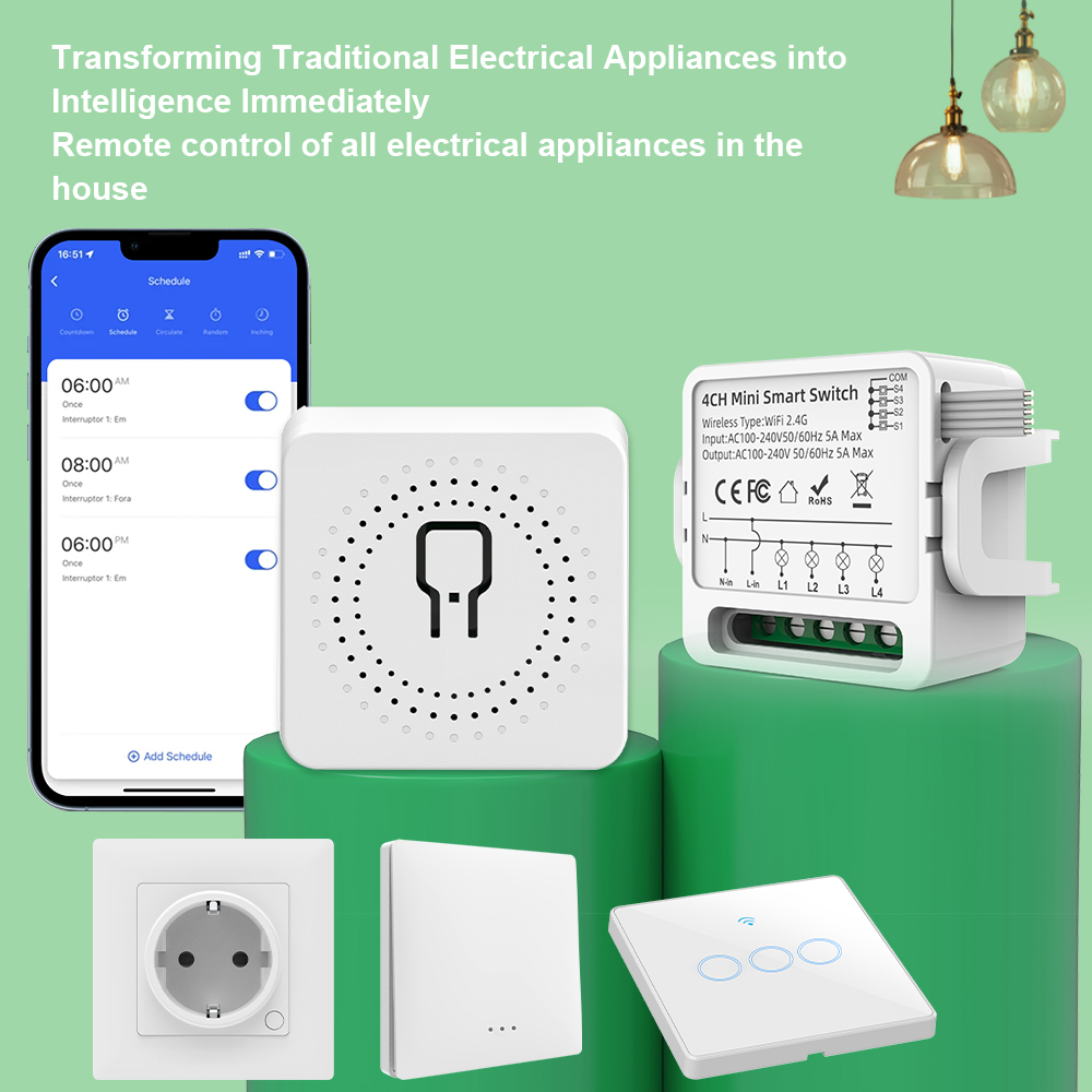 Inteligentny przełącznik WiFi  – Tuya 4 Channel recenzja i cena